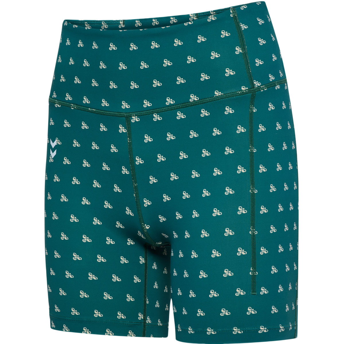 Køb hummel Hiit Impact AOP High Waist Korte Træningstights Dame Green