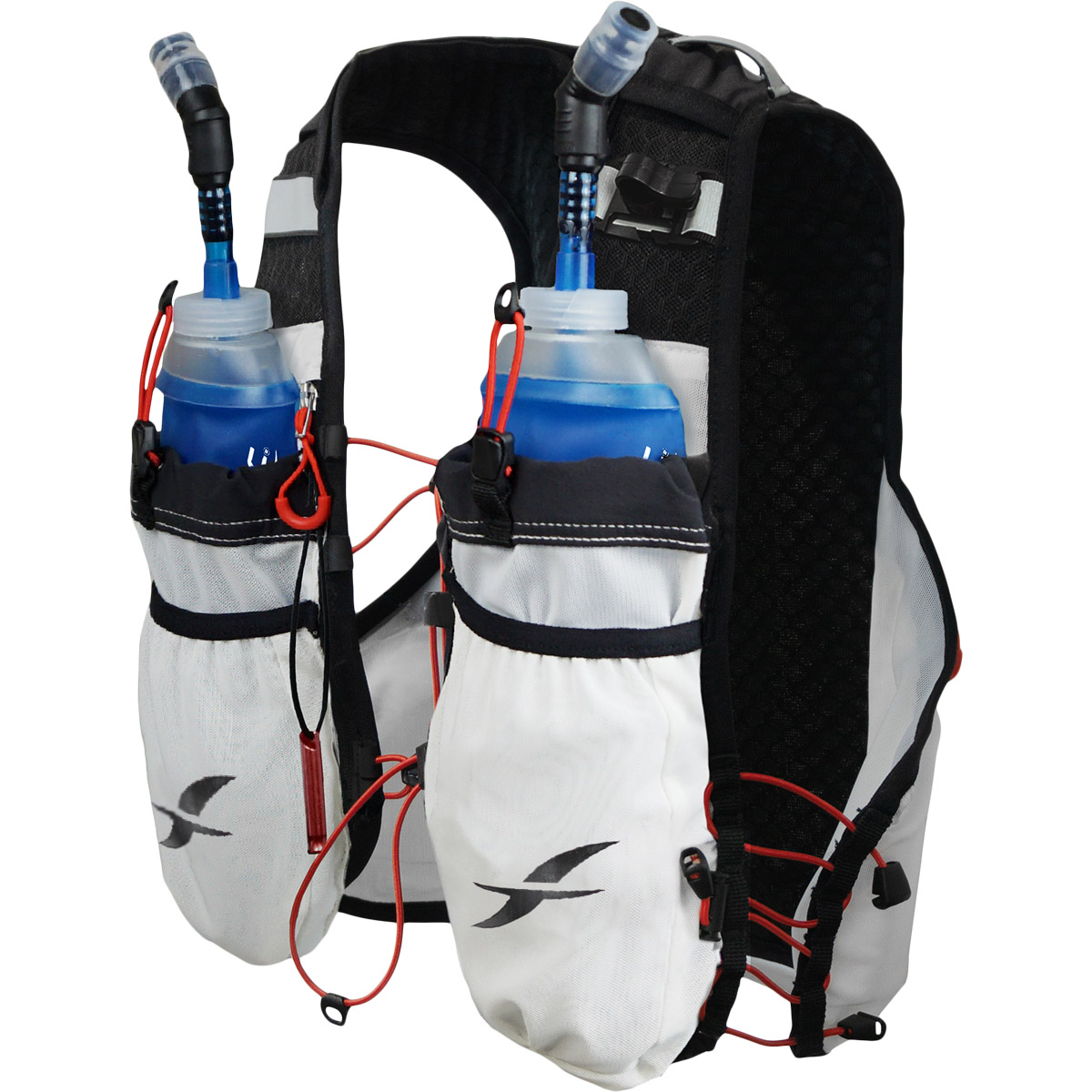Fitletic Gilet D'Hydratation Trail 2.5 - Léger 256g, Mesh Respirant, Poches Zippées, Sifflet Et Bande Réfléchissante, Pour Course Et Randonnée