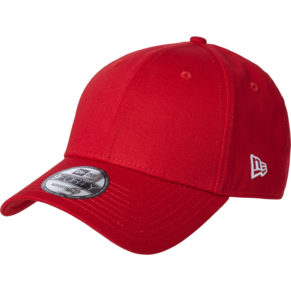 Casquette New Era 9Forty - Modèle NE Basic - Rouge - Taille Unique - Neuf Avec Étiquettes