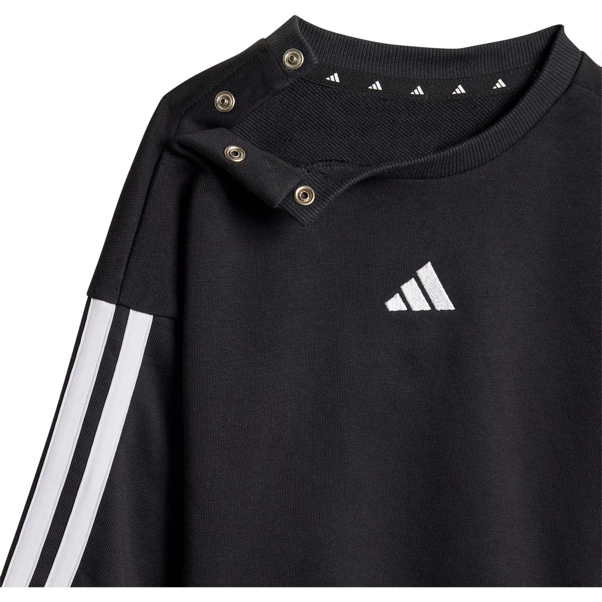 Køb adidas 3-Stripes FT Joggedress Barn BLACK/WHITE/BLACK