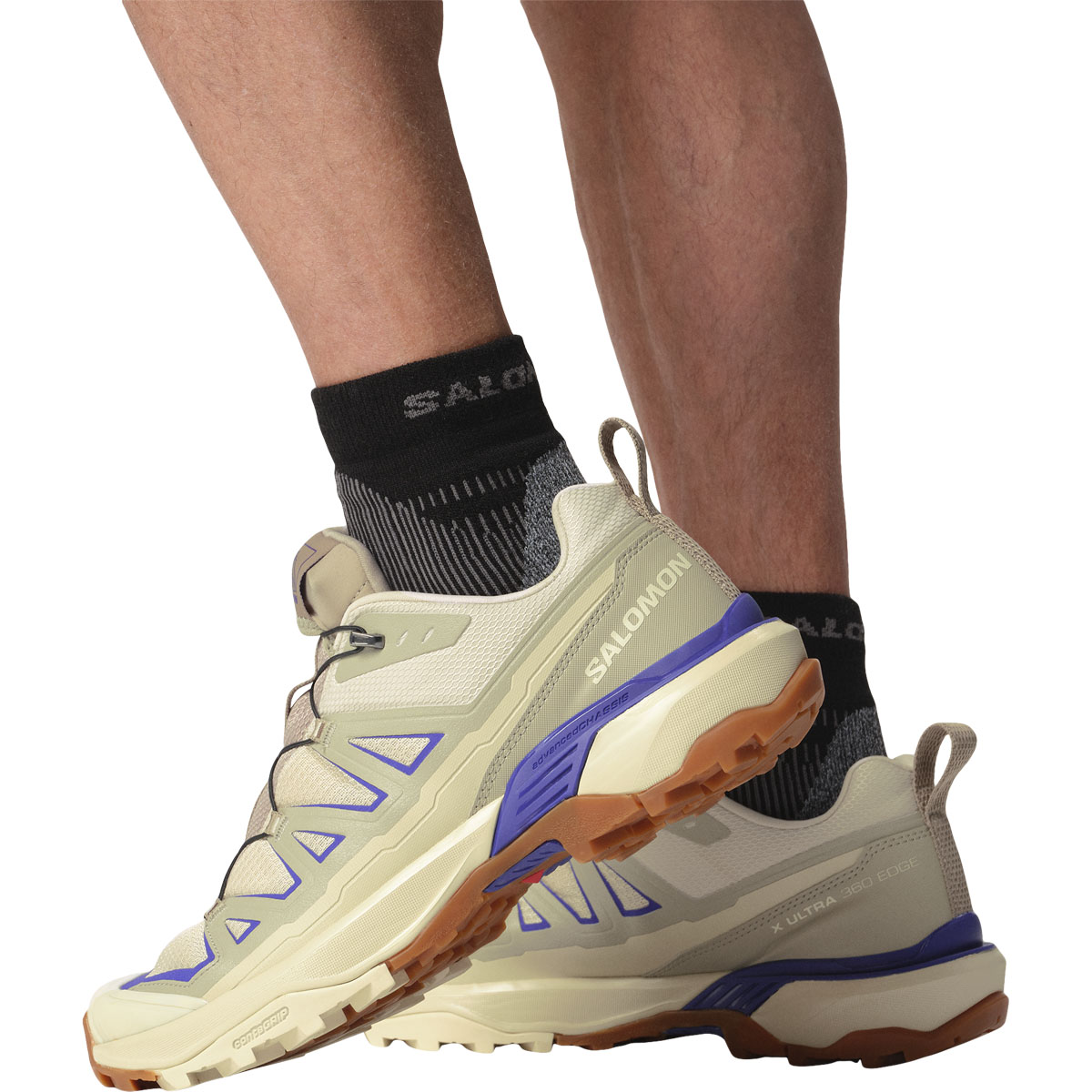 ◆Salomon◆ X Ultra 360 Edge Almond Milk Vintage Khaki Spect SALOMON X Ultra 360 Edge GORE-TEX 'Delicioso Almond Milk