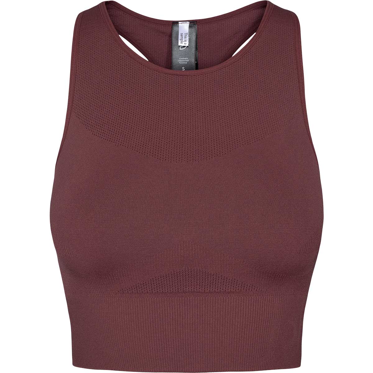 K b Johaug Sculpt Seamless Crop Trenings Topp Dame Brownish Red K b Johaug Sculpt Seamless Crop Trenings Topp Dame Brownish Red