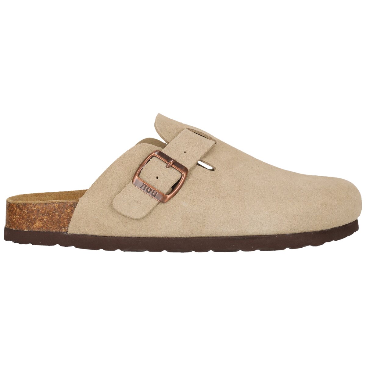 Kaufen Sie NOU Corwin Leather Kork Clogs Damen in Timber Wolf