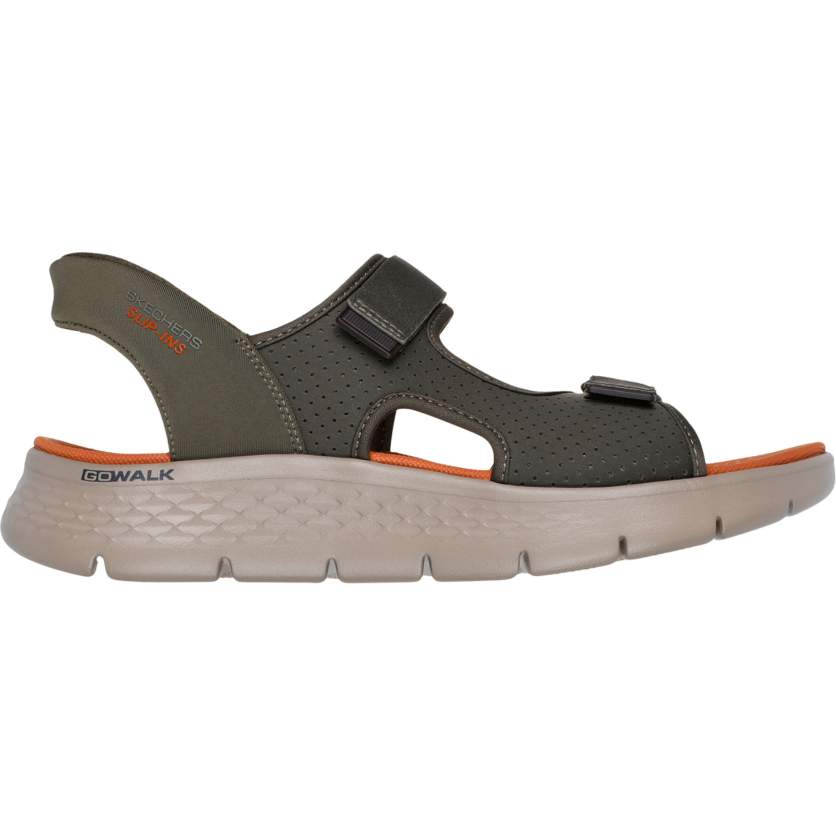 k-b-skechers-go-walk-flex-slip-ins-sandaler-herre-olv-olive