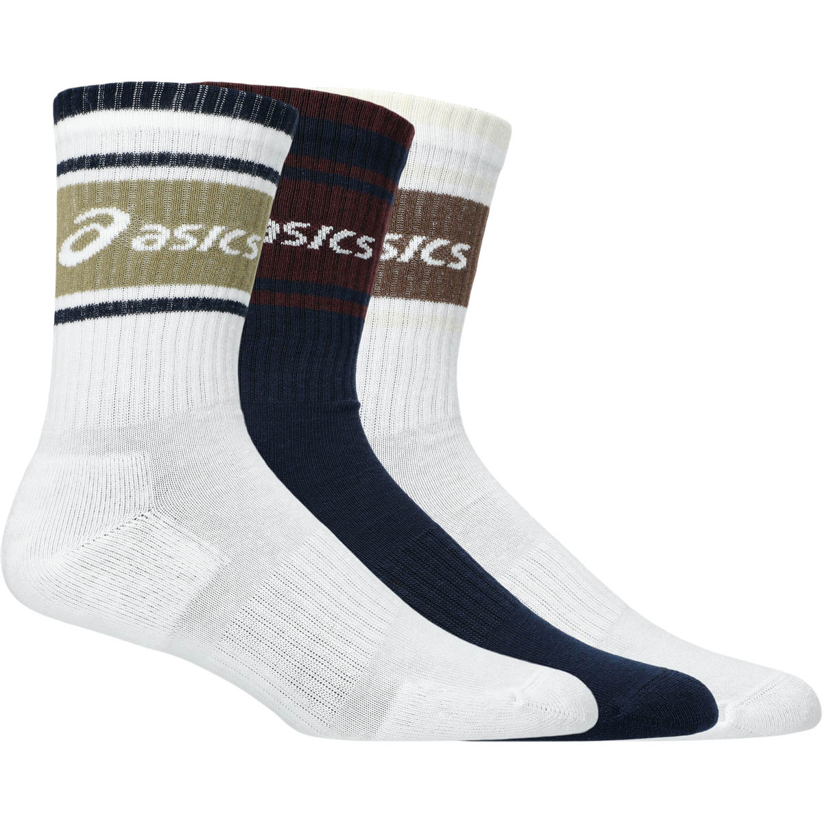 Køb ASICS Logo Crew 3-Pack Strømper White/Navy